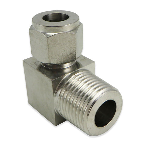 Stainless Steel Elbow - 1/2" MPT to 1/2" Compression