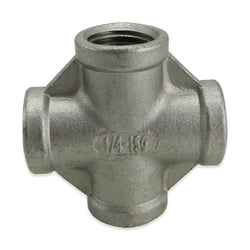 Stainless Steel Cross - 1/4" FPT