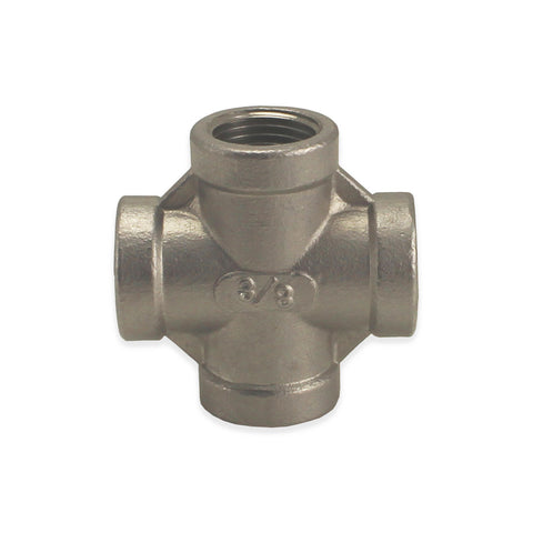 Stainless Steel Cross - 3/8" FPT