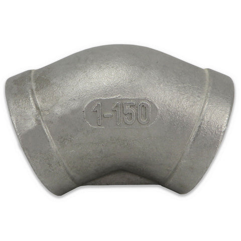 Stainless Steel 45° Elbow - 1" FPT