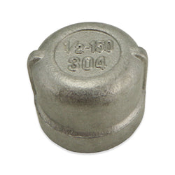 Stainless Steel End Cap - 1/2" FPT