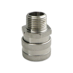 Stainless Steel Female Quick Disconnect to 1/2" MPT