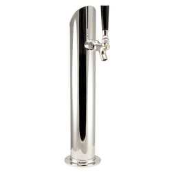 Stainless Steel Taper Cut Single Tap Beer Tower - All Stainless - Canadian Homebrewing Supplier - Free Shipping - Canuck Homebrew Supply
