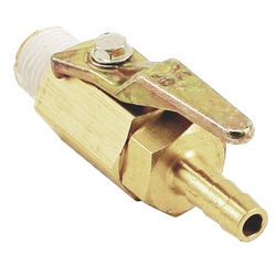 Taprite Brass Shut Off Valve - 1/4” Male NPT to 1/4” Barb - #1600C-250