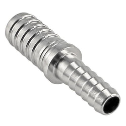 Taprite Stainless Steel Hose Splicer – 1/4” Barb to 3/8” Barb