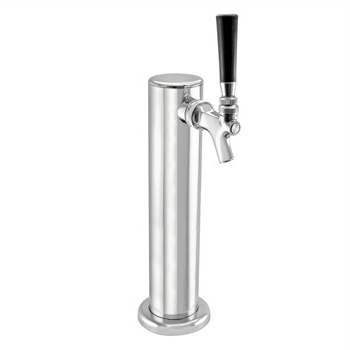 Taprite Stainless Steel Single Faucet 2.5" Beer Tower