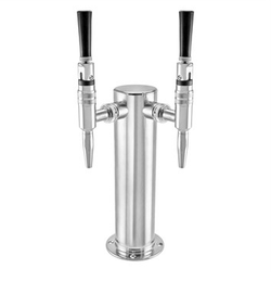 Taprite Stainless Steel Dual Tap Stout Faucet Beer Tower