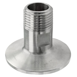 Stainless Steel Tri-Clover Fitting - 1/2” Male NPT to 2” TC