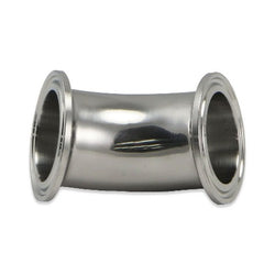 Stainless Steel Tri-Clover Elbow - 1.5" TC to 1.5" TC @ 45