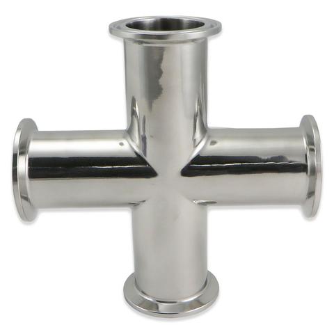 Stainless Steel Tri-Clover Cross – 3” TC