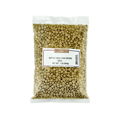Bottle Seal Wax Beads - Gold - 1 lb